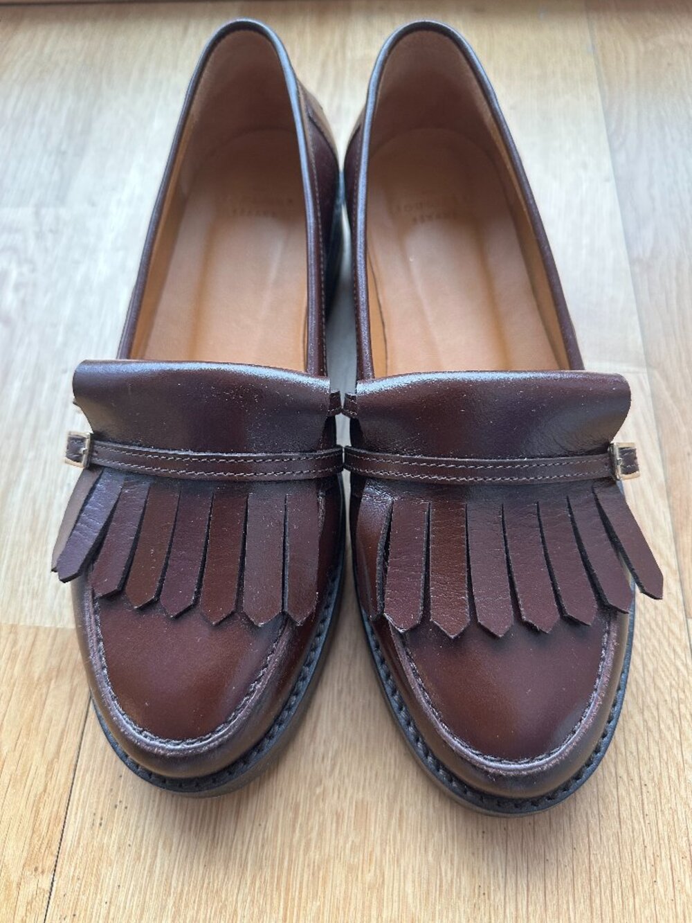Sezane Joey Loafers (Glossy Chocolate) - Picture 2 of 10